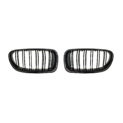 OMAC USA Front Kidney Grille for Cars – Fits 2010–2016 BMW 5 Series F10 / F10 M5 F11 (Gloss Black, 2Pcs)