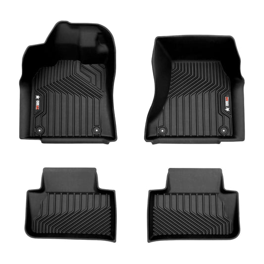 OMAC USA Premium Floor Mats for SUV – First & Second Row – fits with 2015–2025 Porsche Macan – Black (4 Pcs)