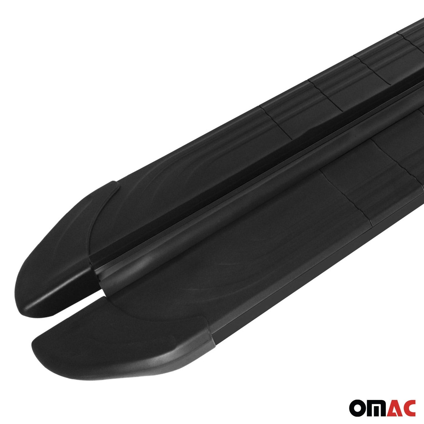 Omac USA Aluminum Running Boards, Side Steps for SUV – Fits with 2009-2020 Dodge Journey – Black (2 Pcs)