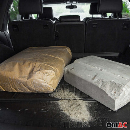 OMAC USA Premium Cargo Liner for Kia Sportage – Fits 2017-2022 Upper Trunk – All Weather Heavy Duty Trunk Mat, Black