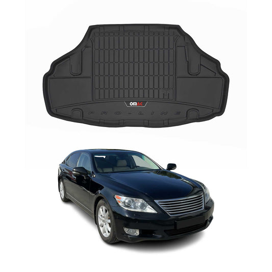 OMAC USA Premium Cargo Liner for Lexus LS460 – Fits 2007-2017 Sedan – All Weather Heavy Duty Trunk Mat, Black