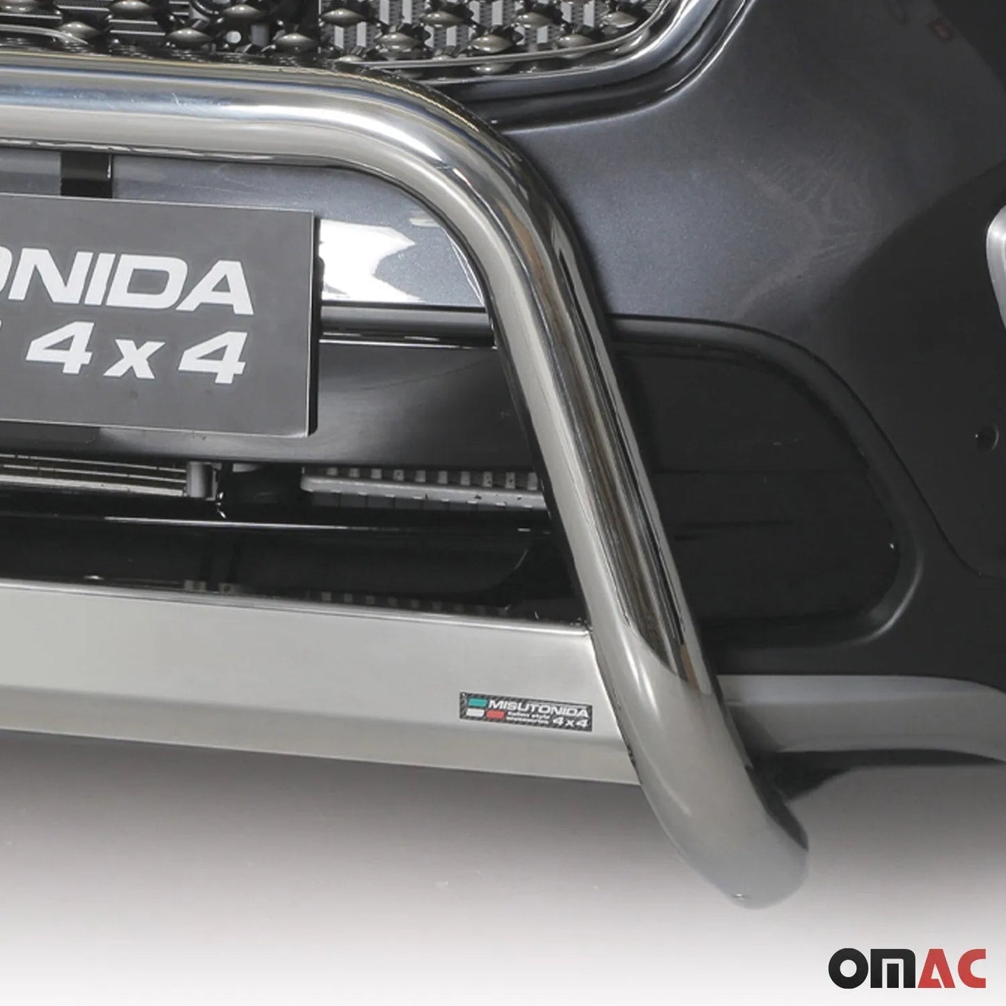 OMAC USA Bull Bar Push Front Bumper Grille for SUVs – Fits 2016–2018 Kia Sorento (Silver, 1Pc)