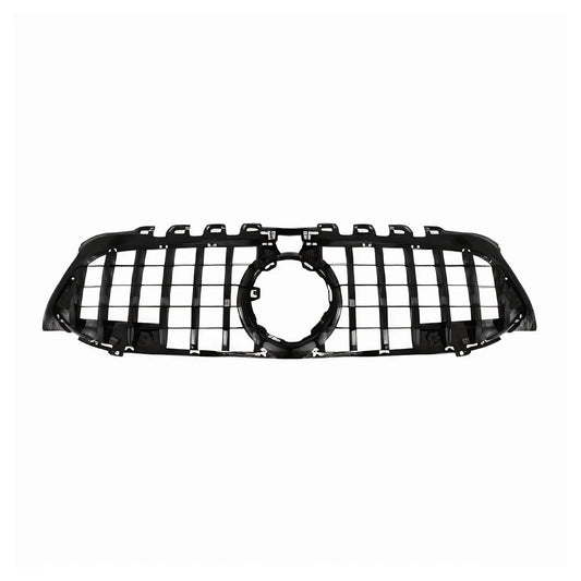 OMAC USA Front Grill for Mercedes A-Class – Fits 2019–2022 W177/V177 – GT R Panamericana Style, Gloss Black, w/360 Camera
