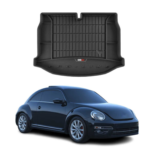 OMAC USA Premium Cargo Liner for VW Beetle – Fits 2012-2019 – All Weather Heavy Duty Trunk Mat, Black