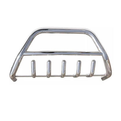 OMAC USA Front Bull Bar for Nissan Pathfinder – Fits 2005–2012 – Push Front Bumper Grille, Silver Steel 1-Pc