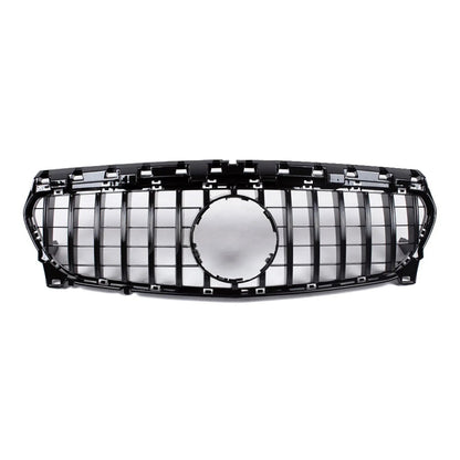 OMAC USA GT R Style Front Bumper Grille for Cars – Fits 2019–2022 Mercedes A-Class W177 Hatchback (Glossy Black, 1Pc)