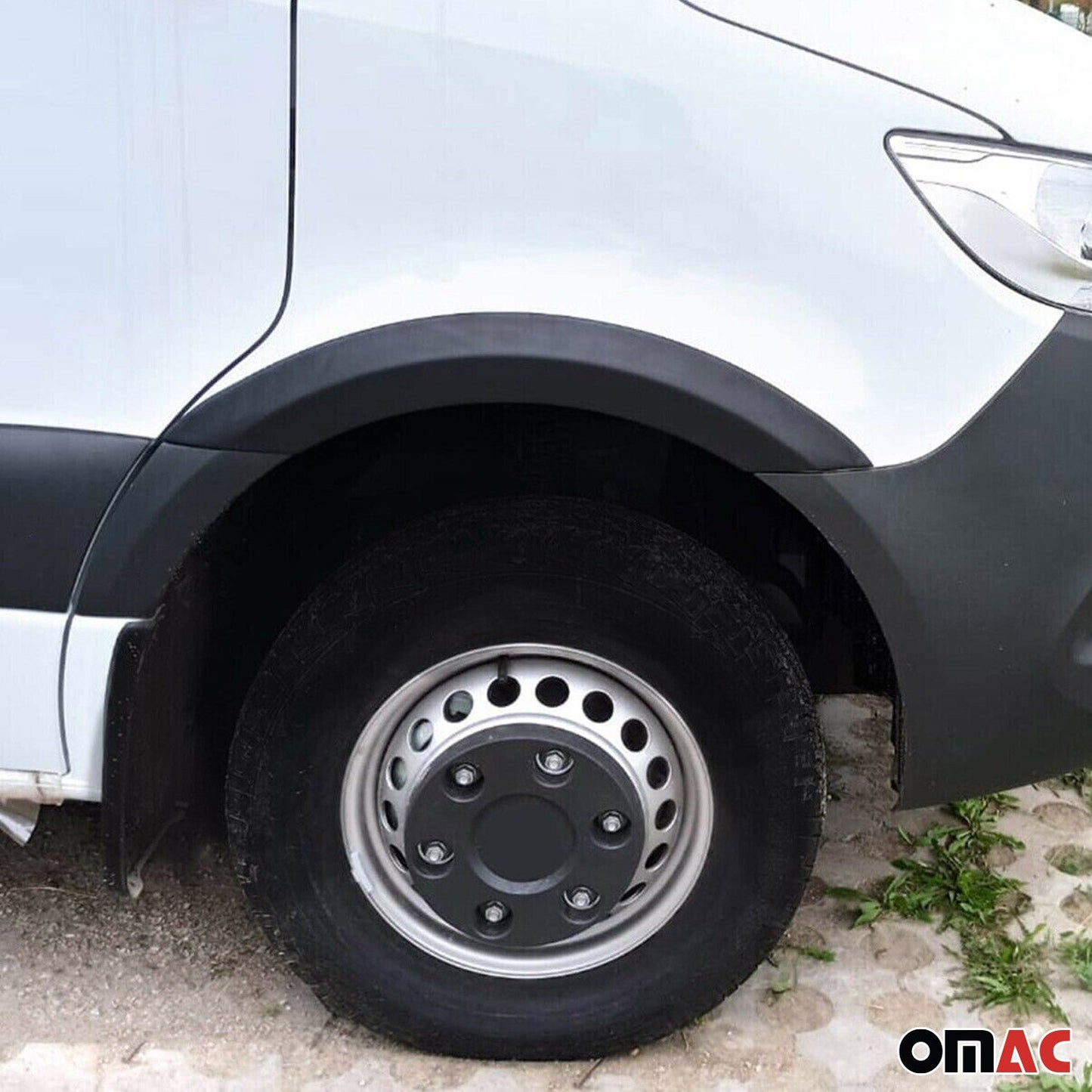 OMAC USA Fender Flares Wheel Arch Protectors for Van – Fits 2019-2025 Mercedes Sprinter W907/W910 – Black (4 Pcs)