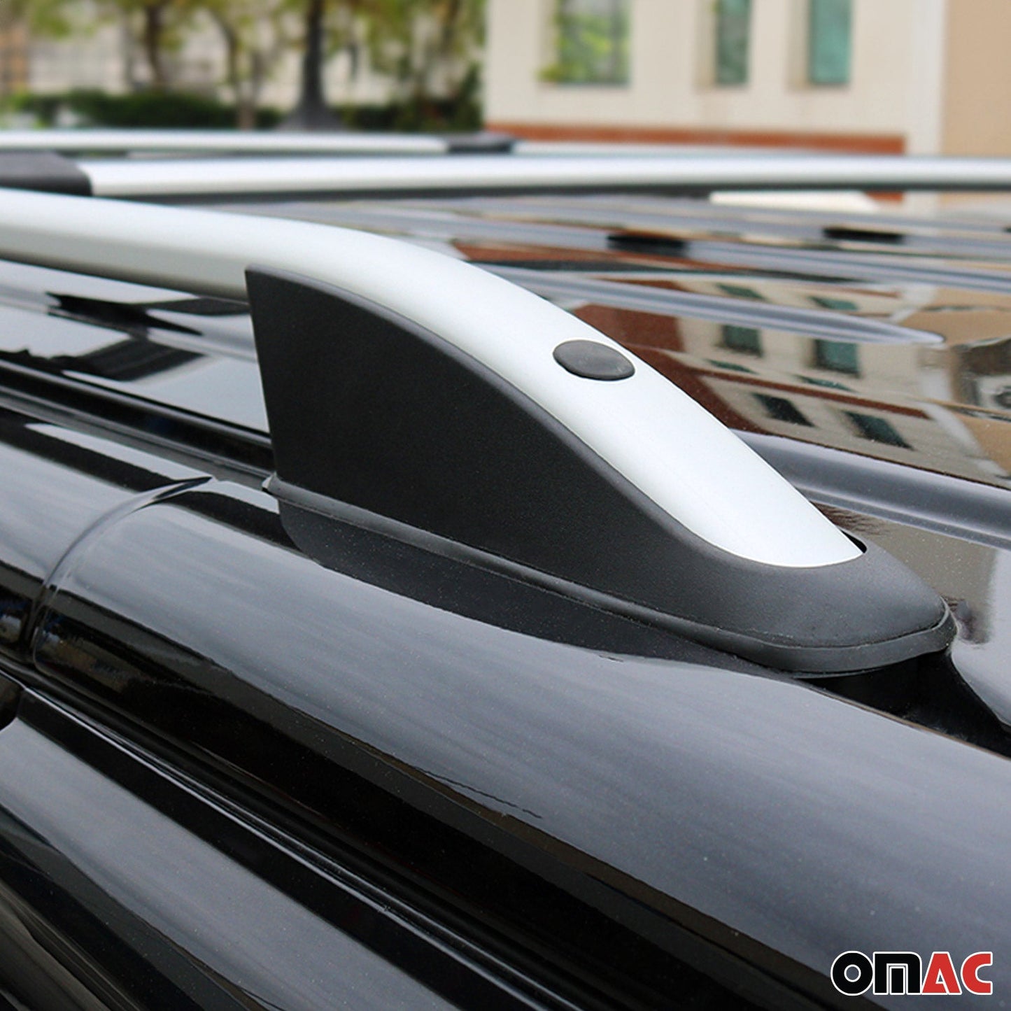 Omac USA Roof Rack Rails Side Rails for Compact Crossover SUV – Fits with 2011-2024 Mitsubishi Outlander Sport (2 Pcs, Silver, Aluminum)