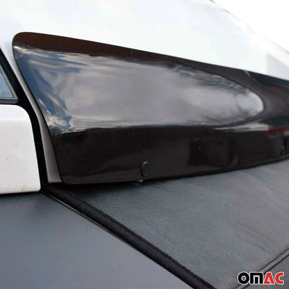 OMAC USA Front Bug Shield Hood Deflector for Van – Fits 2014-2022 RAM ProMaster – Smoke Black Acrylic (1 Pc)