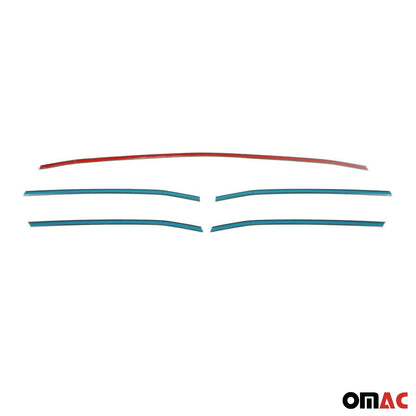 OMAC USA Front Bumper Grill Trim 5Pcs for Vans – Fits 2019–2025 Mercedes Sprinter W907/910 (Stainless Steel, Chrome)