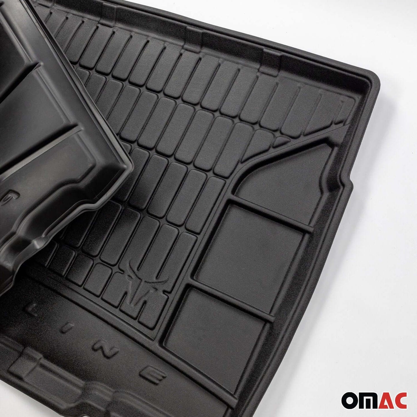 OMAC USA Premium Cargo Liner for Kia Sportage – Fits 2017-2022 Upper Trunk – All Weather Heavy Duty Trunk Mat, Black