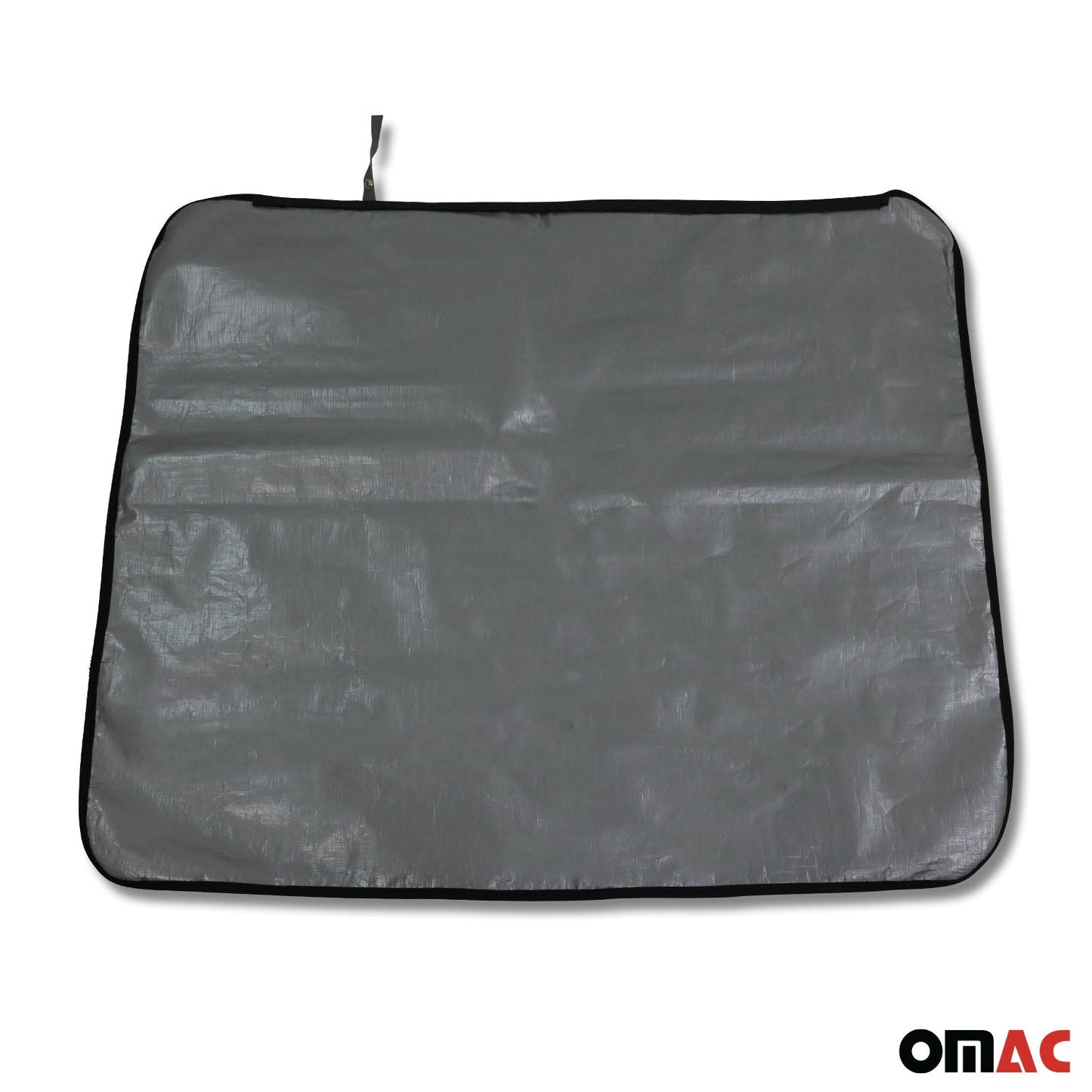 OMAC USA Rear Bumper Protector & Cargo Liner – Universal Fit Truck & Car – Fabric Pet Trunk Mat, Grey (1 Pc)