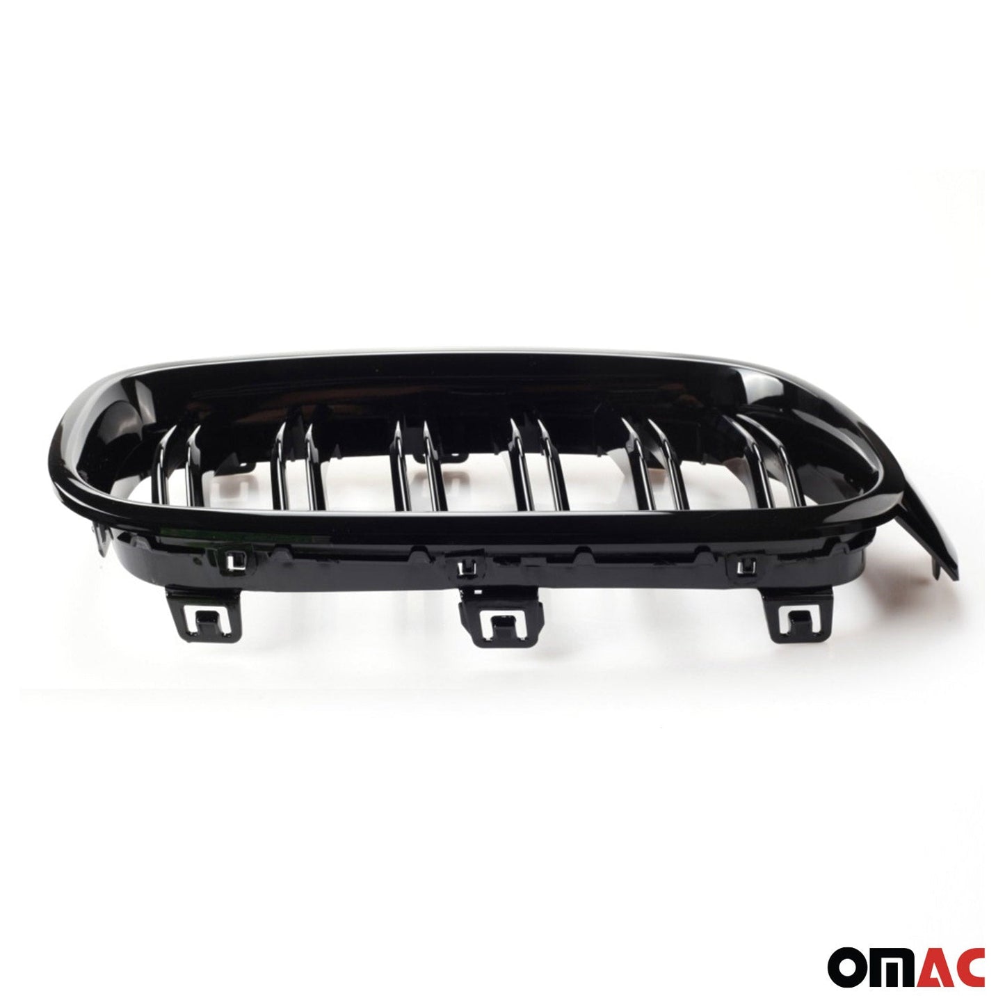OMAC USA Front Kidney Grille – Fits 2012–2019 BMW 3 Series F30/F31 – M3 Style Gloss Black Dual Slat Replacement