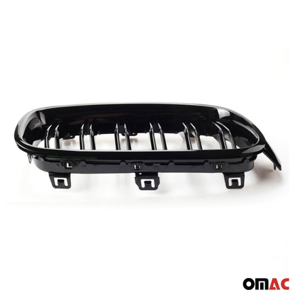 OMAC USA Front Kidney Grille – Fits 2012–2019 BMW 3 Series F30/F31 – M3 Style Gloss Black Dual Slat Replacement
