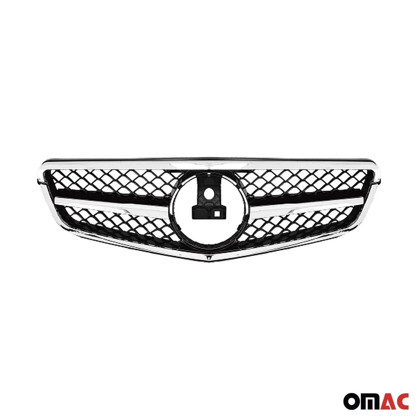 OMAC USA Front Bumper Grille for Mercedes C-Class C63 W204 AMG 2011-2014 – Silver, 1 Pc