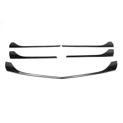 OMAC USA Front Bumper Grill Trim Molding – Fits 2016-2020 Mercedes Metris – Carbon Fiber Finish, 5 Pcs