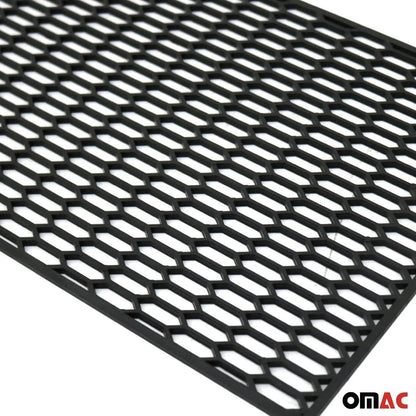 OMAC USA Universal Honeycomb Mesh Grill Insert – Trimmable Black ABS Plastic Spoiler Bumper Protector