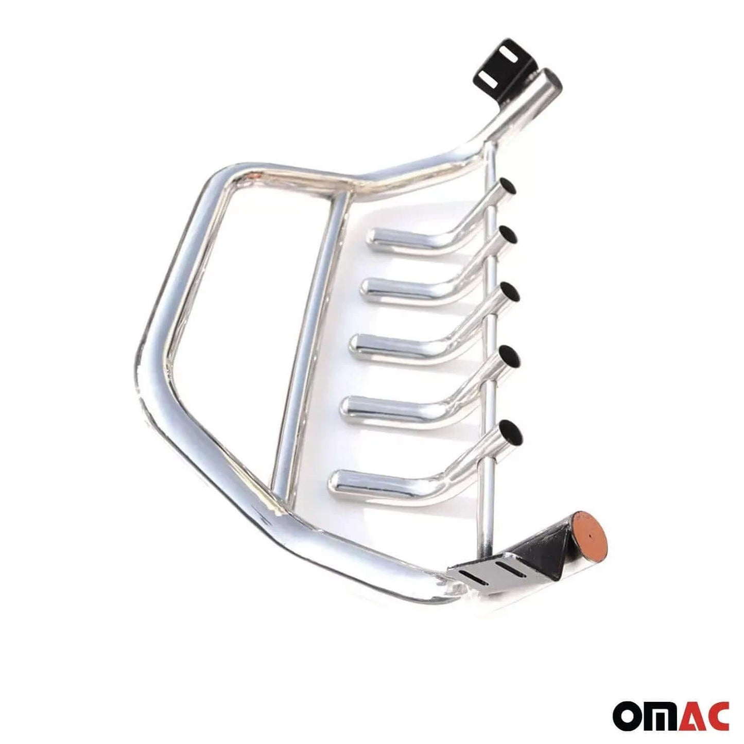 OMAC USA Bull Bar Push Front Bumper Grille – Fits 2011–2016 Kia Sportage – Chrome Mirror Finish Steel Guard, Silver (1 Pc)