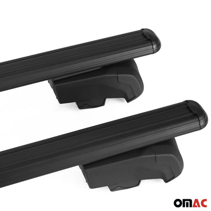 Omac USA Roof Rack Cross Bars Luggage Carrier for Cars – Fits with 2020-2025 Hyundai Palisade (2 Pcs, Black, Aluminum)