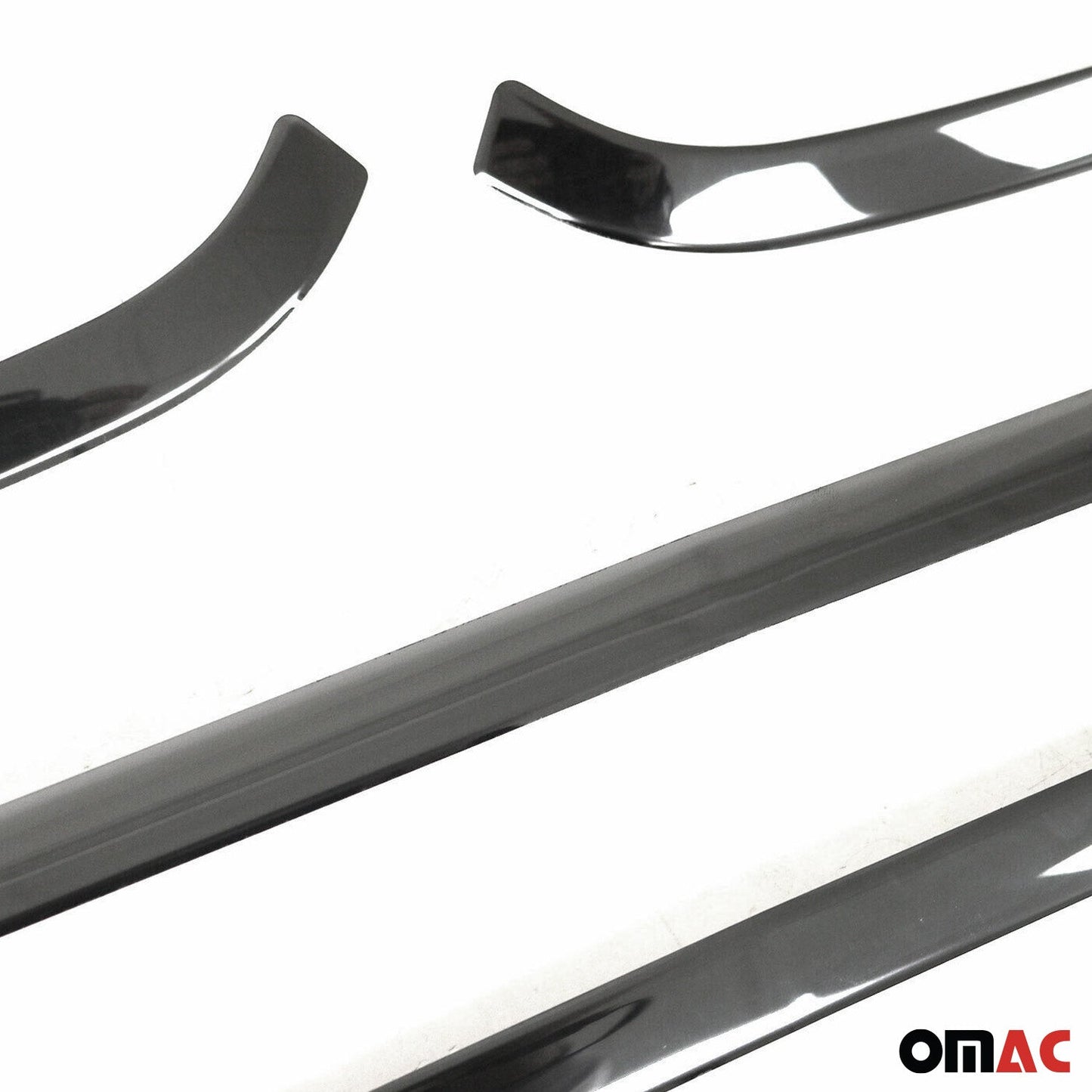 OMAC USA Front Bumper Grill Trim for Van – Fits 2019-2025 Mercedes Sprinter W907/910 – Stainless Steel Dark Chrome, 4 Pcs