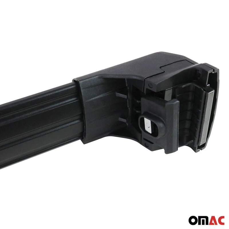 OMAC USA Roof Rack Cross Bars for Car – Fits 2019-2025 BMW X5 G05 (Excludes Models Without OEM Fixed Points) – Aluminium Black (2 Pcs)