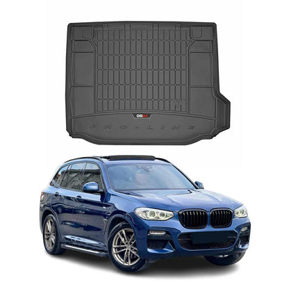 OMAC USA Premium Cargo Liner for SUV – Fits 2018-2024 BMW X3 G01 – All Weather Heavy Duty TPE Rubber Trunk Mat, Black