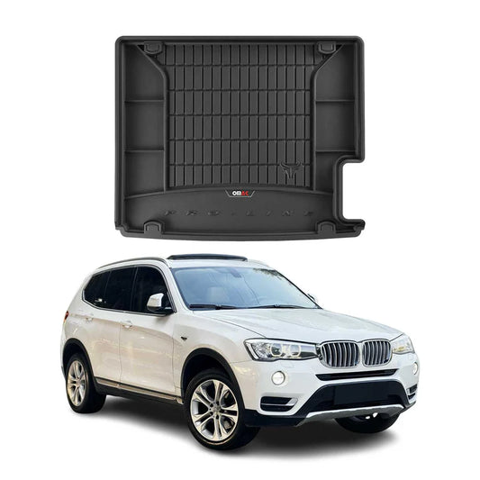 OMAC USA Premium Cargo Liner for SUV – Fits 2011-2017 BMW X3 F25 – All Weather Heavy Duty TPE Rubber Trunk Mat, Black