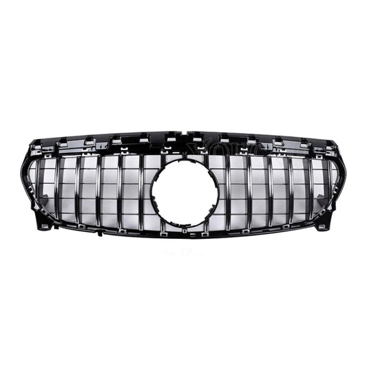 OMAC USA Front Bumper Grille for Cars – Fits 2013–2019 Mercedes A-Class W117 (Silver, 1Pc)