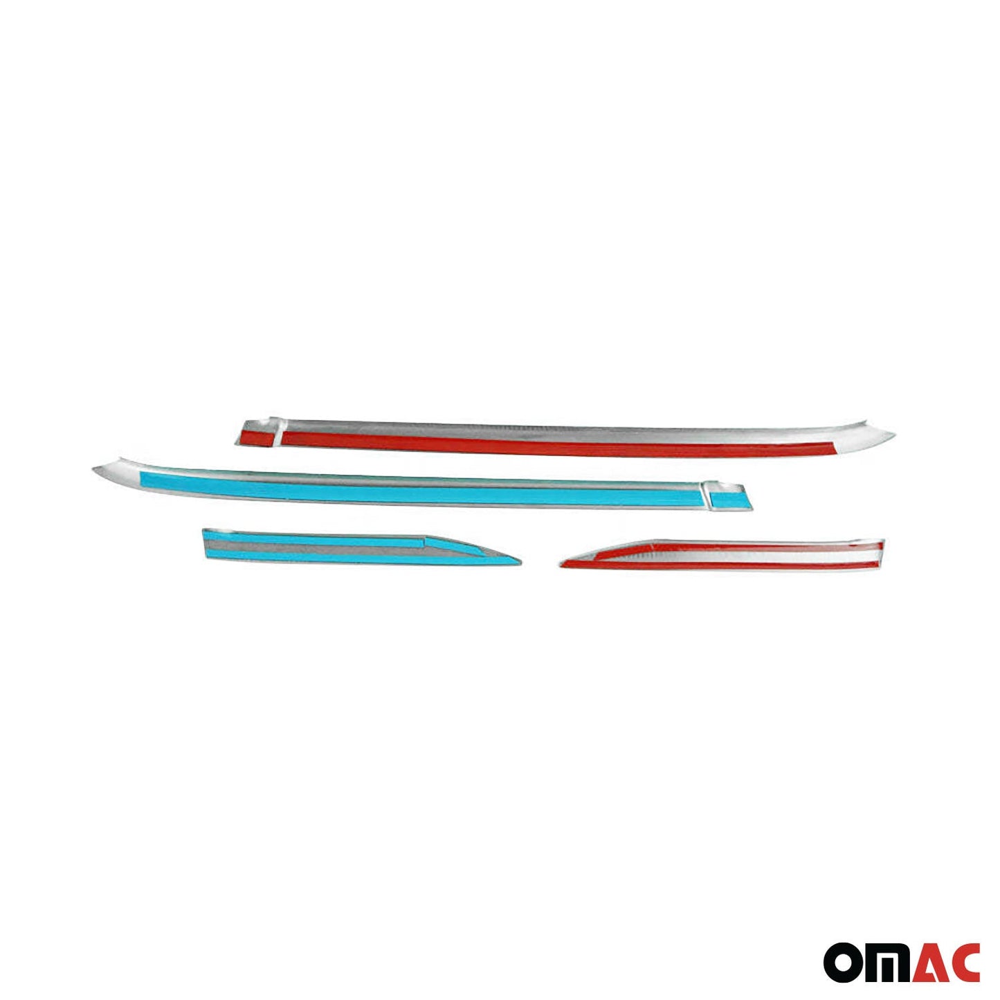 OMAC USA Front Grill & Window Frame Trim Set – Fits 2019–2025 Mercedes Sprinter W907/W910 – Stainless Steel, 9 Pcs
