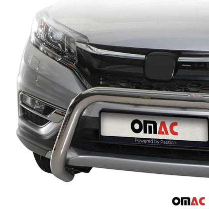 OMAC USA Bull Bar Push Front Bumper Grille for Cars – Fits 2017–2019 Honda CR-V (Silver, 1Pc)