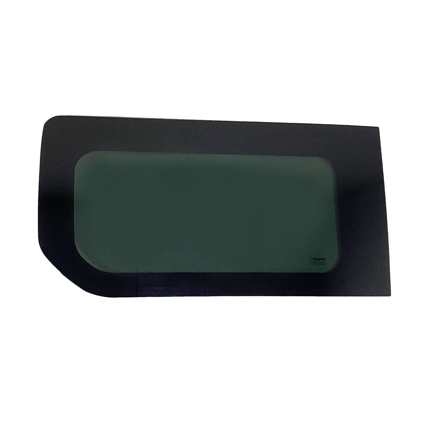 OMAC USA Front Left Sliding Door Window Glass – Fits 2015–2018 Chevrolet City Express L1 Short Wheelbase – Black Tempered Auto Glass (1 Pc)