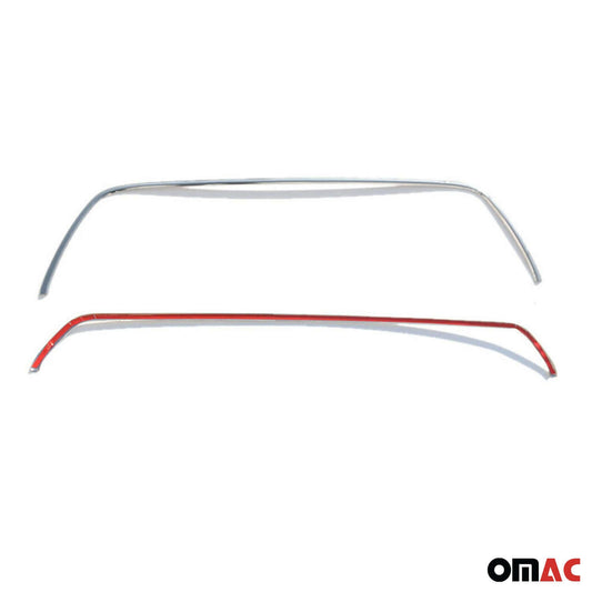 OMAC USA Front Bumper Grill Trim Molding for Vans – Fits 2015–2020 Ford Transit 150/250/350 - 2Pcs (Stainless Steel, Chrome)