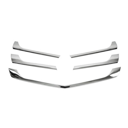 OMAC USA Front Bumper Grill Trim for Van – Fits 2014–2018 Mercedes Sprinter W906 – Stainless Steel Chrome Molding, Silver 5-Pc
