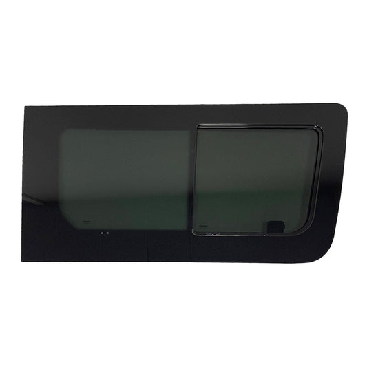 OMAC USA Sliding Window Glass for Vans – Fits 2019–2025 Mercedes Sprinter W907/W910 Right Sliding Door L2, L3, L4 (Black, 1Pc)