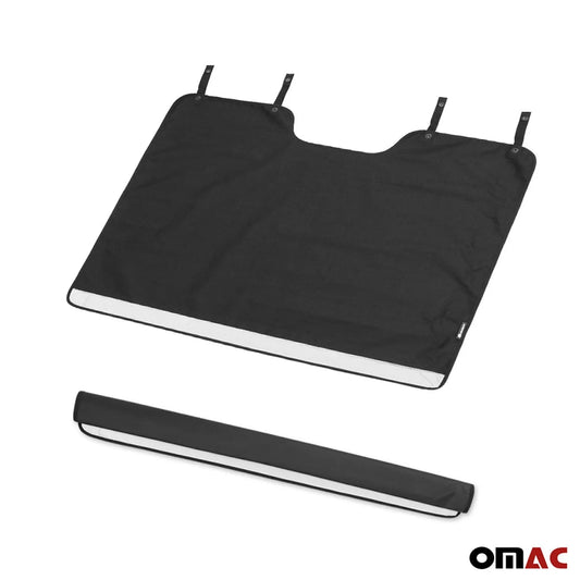 OMAC USA Universal Rear Trunk Bumper Protector Cargo Liner Mat for Cars & SUVs – Waterproof, Pet-Friendly (Black)