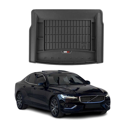 OMAC USA Premium Cargo Liner for Sedan – Fits 2019-2024 Volvo S60 – All Weather Heavy Duty TPE Rubber Trunk Mat, Black