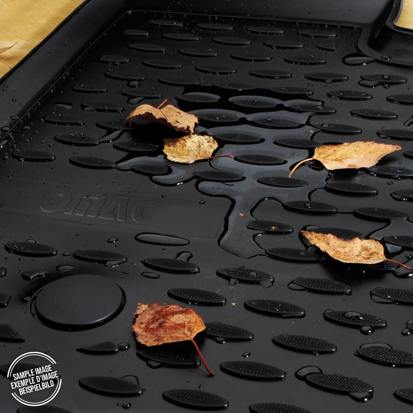 Omac USA Premium Rubber Floor Mats Liners for Cars – Fits with 2007-2013 Jeep Wrangler Unlimited (4 Pcs)