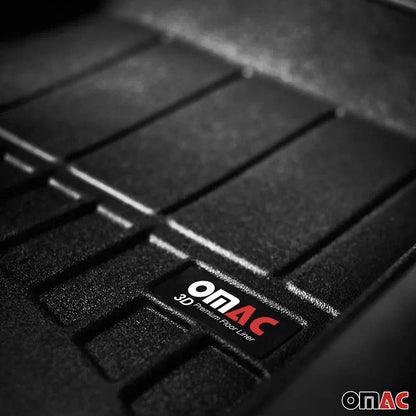 OMAC USA Premium Floor Mats Liners for Cars – Fits 2004-2014 Ford Mustang (Black, 4 Pcs, All Weather Heavy Duty)
