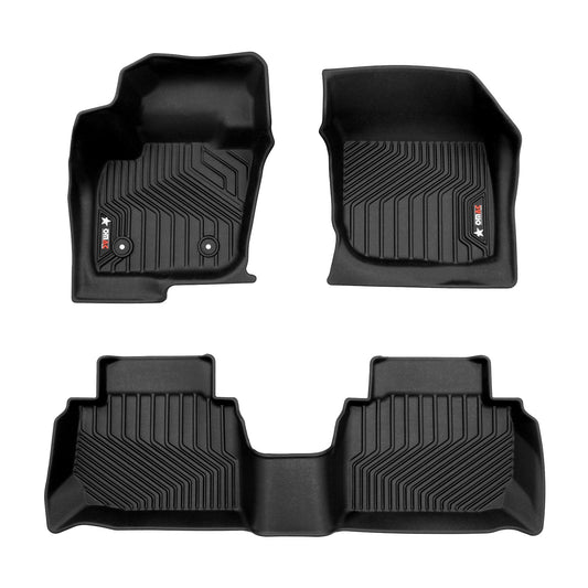 OMAC USA Premium Floor Mats for Sedan – First & Second Row – fits with 2013–2020 Ford Fusion – Black (4 Pcs)