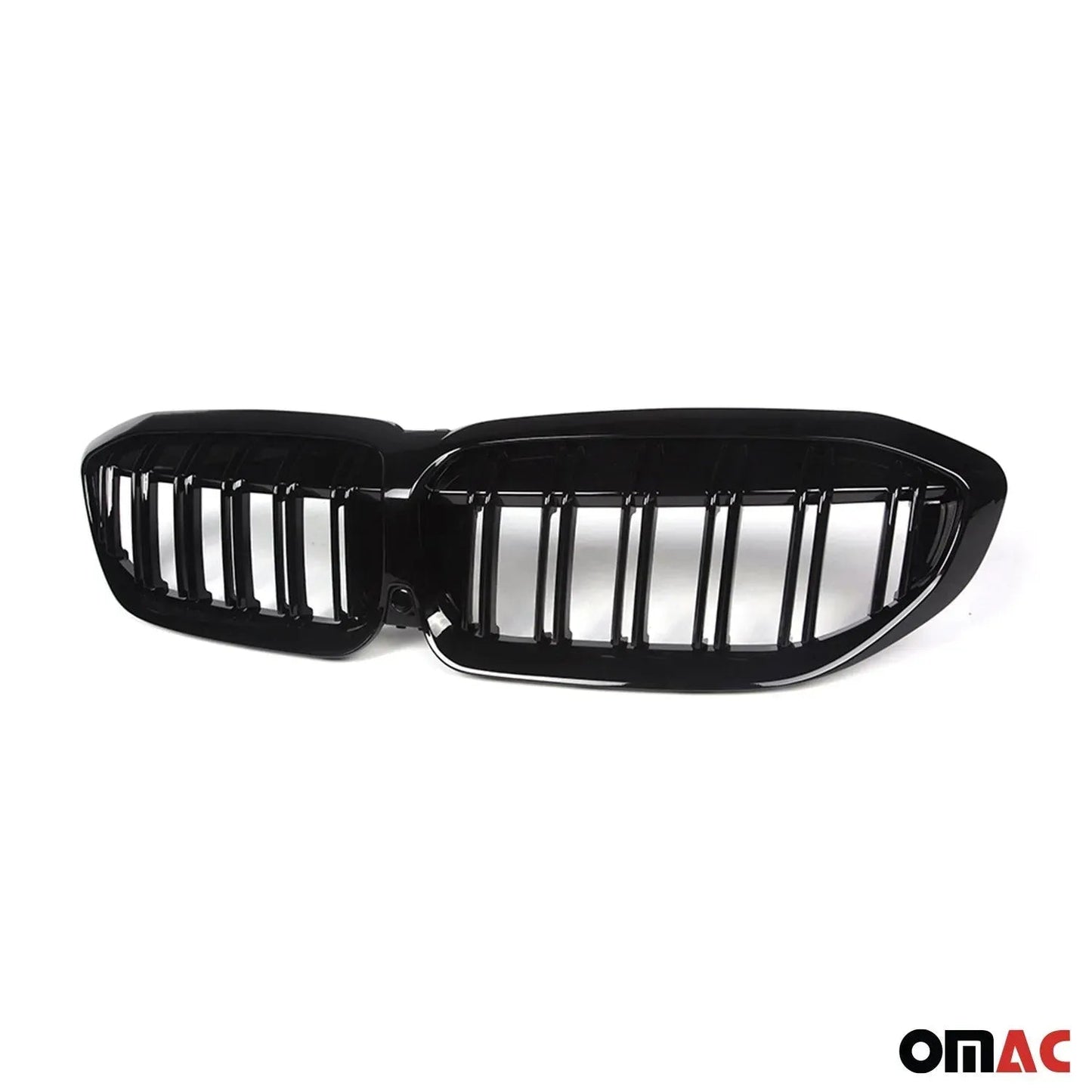 OMAC USA Front Kidney Grille for Cars – Fits 2019–2022 BMW 3-Series G20 M3 Sedan (Black, 1Pc)