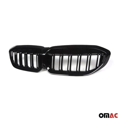OMAC USA Front Kidney Grille for Cars – Fits 2019–2022 BMW 3-Series G20 M3 Sedan (Black, 1Pc)