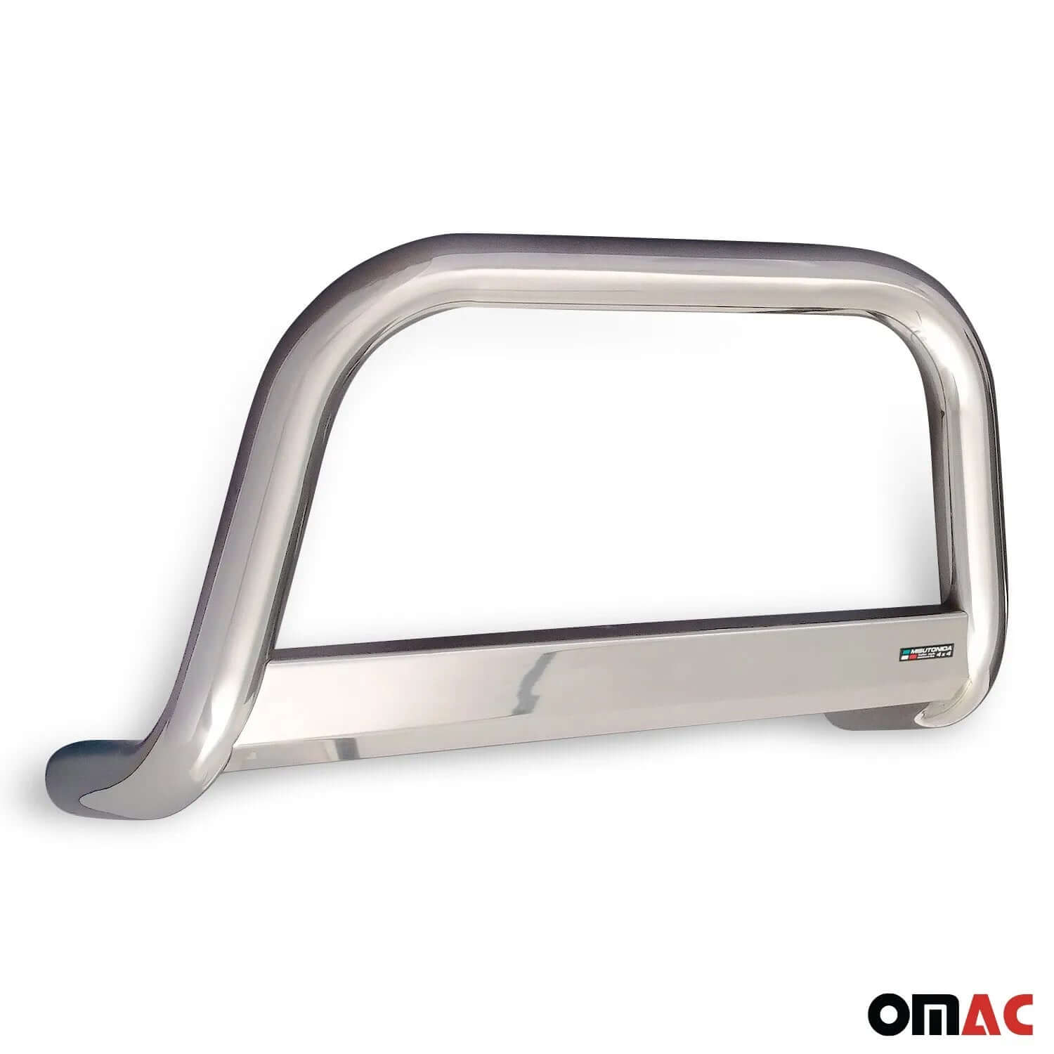 OMAC USA Bull Bar Push Front Bumper Grille for SUV – Fits 2019-2021 Hyundai Tucson – Silver Steel (1 Pc)