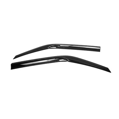 OMAC USA Window Visor Vent Rain Deflectors for Van – Fits 2006-2018 Mercedes Sprinter W906 – Smoke Black Acrylic (2 Pcs)