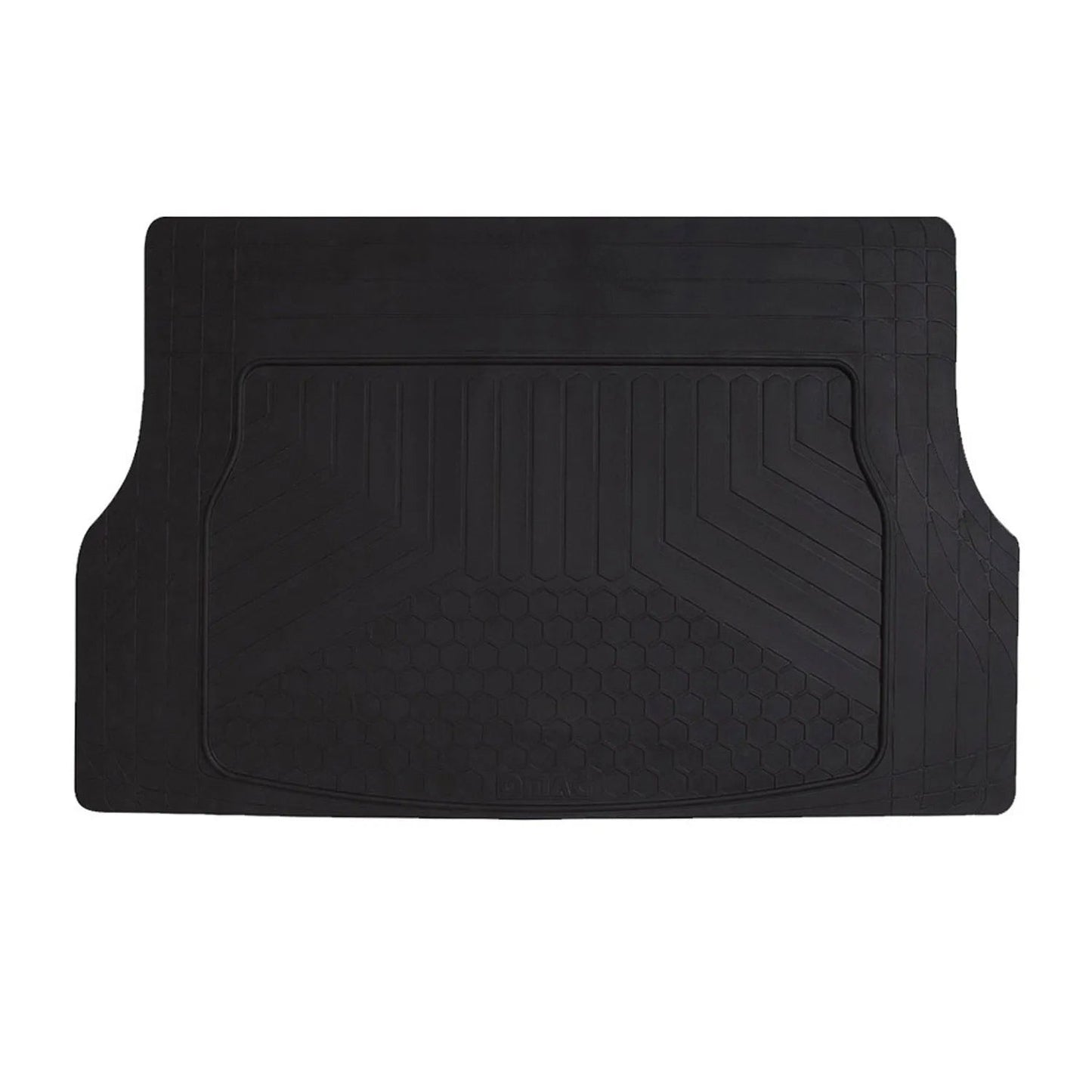 OMAC USA Premium Cargo Liner for Minivan – Fits Dodge Grand Caravan – Semi-Custom Fit All Weather Rubber Trunk Mat, Black (1 Pc)