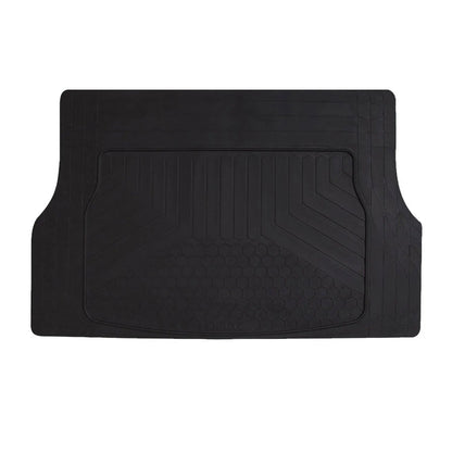 OMAC USA Premium Cargo Liner for Minivan – Fits Dodge Grand Caravan – Semi-Custom Fit All Weather Rubber Trunk Mat, Black (1 Pc)
