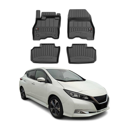 OMAC USA Premium Floor Mats Liners for Cars – Fits 2018-2025 Nissan LEAF (Black, 4 Pcs)