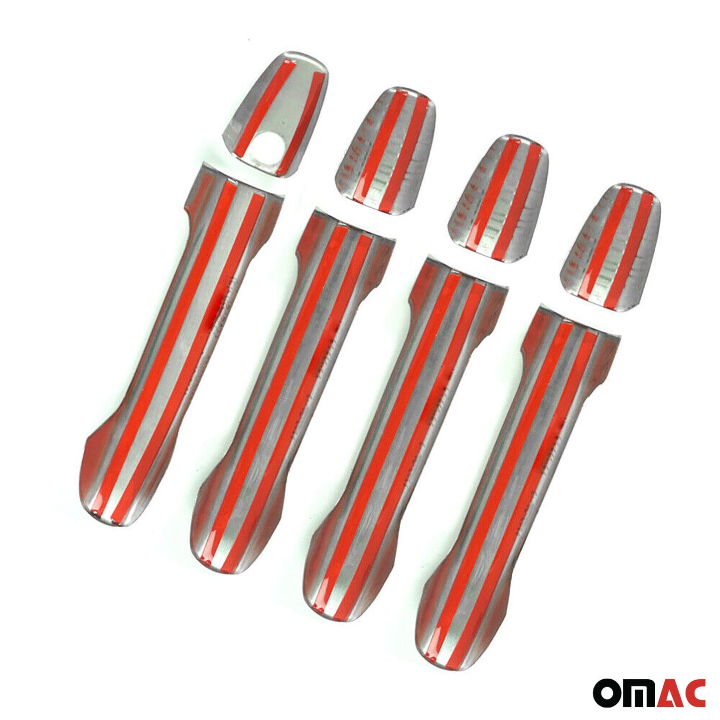 OMAC USA Chrome Exterior Trim Set – Fits 2019-2025 Mercedes-Benz Sprinter W907/W910 2500 3500 4500 eSprinter – 16Pc Door Handle Covers, Mirror Caps & Front Grill
