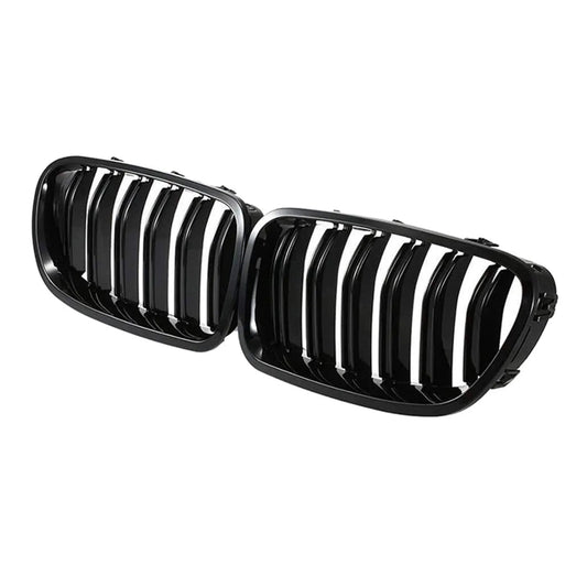 OMAC USA Front Kidney Grille Set – Fits 2011–2017 BMW 5 Series F10/M5 – Gloss Black, 2 Pcs