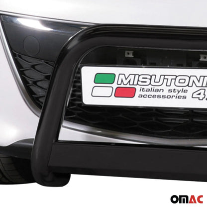 OMAC USA Bull Bar Push Front Bumper Grille for SUVs – Fits 2010–2012 Mazda CX-7 (Black Steel, 1Pc)