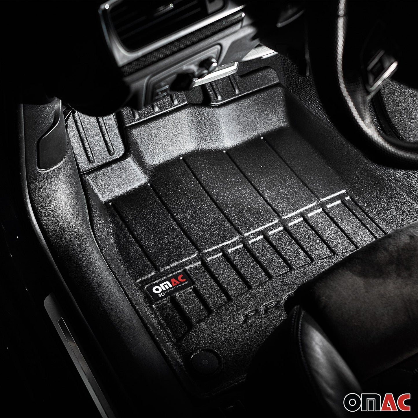 Omac USA Premium Rubber Floor Mats Liners for Cars – Fits with 2016-2023 Mazda CX-3 (4 Pcs)